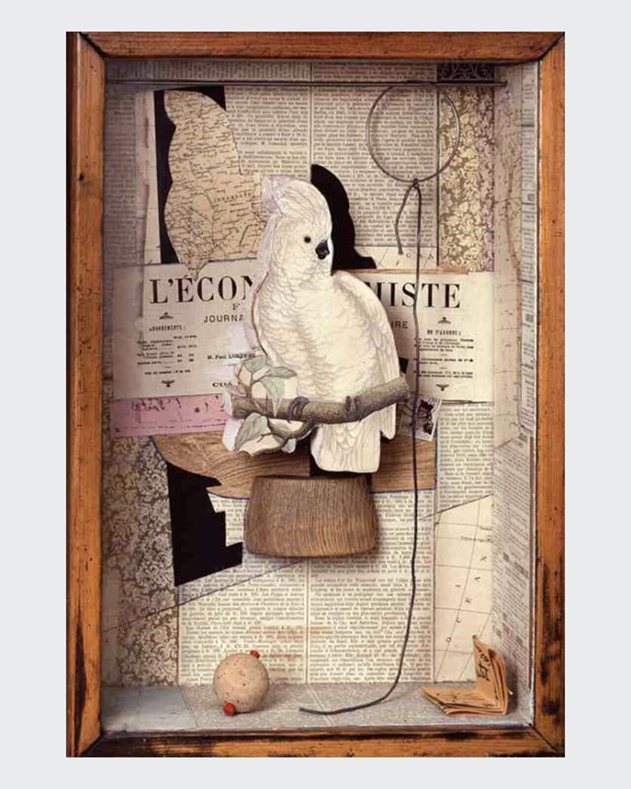 Joseph Cornell, A Parrot for Juan Gris, 1953-54. Courtesy of Quicksilver/The Joseph and Robert Cornell Memorial Foundation/Vaga, NY/Dacs.